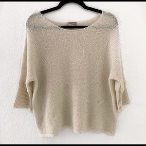 f21 white sweater